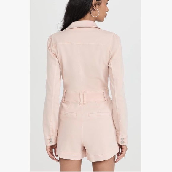 PAIGE “Meg” Romper in Vintage Pink Valentine Size 6 | Long Sleeve  Utility - Picture 2 of 10